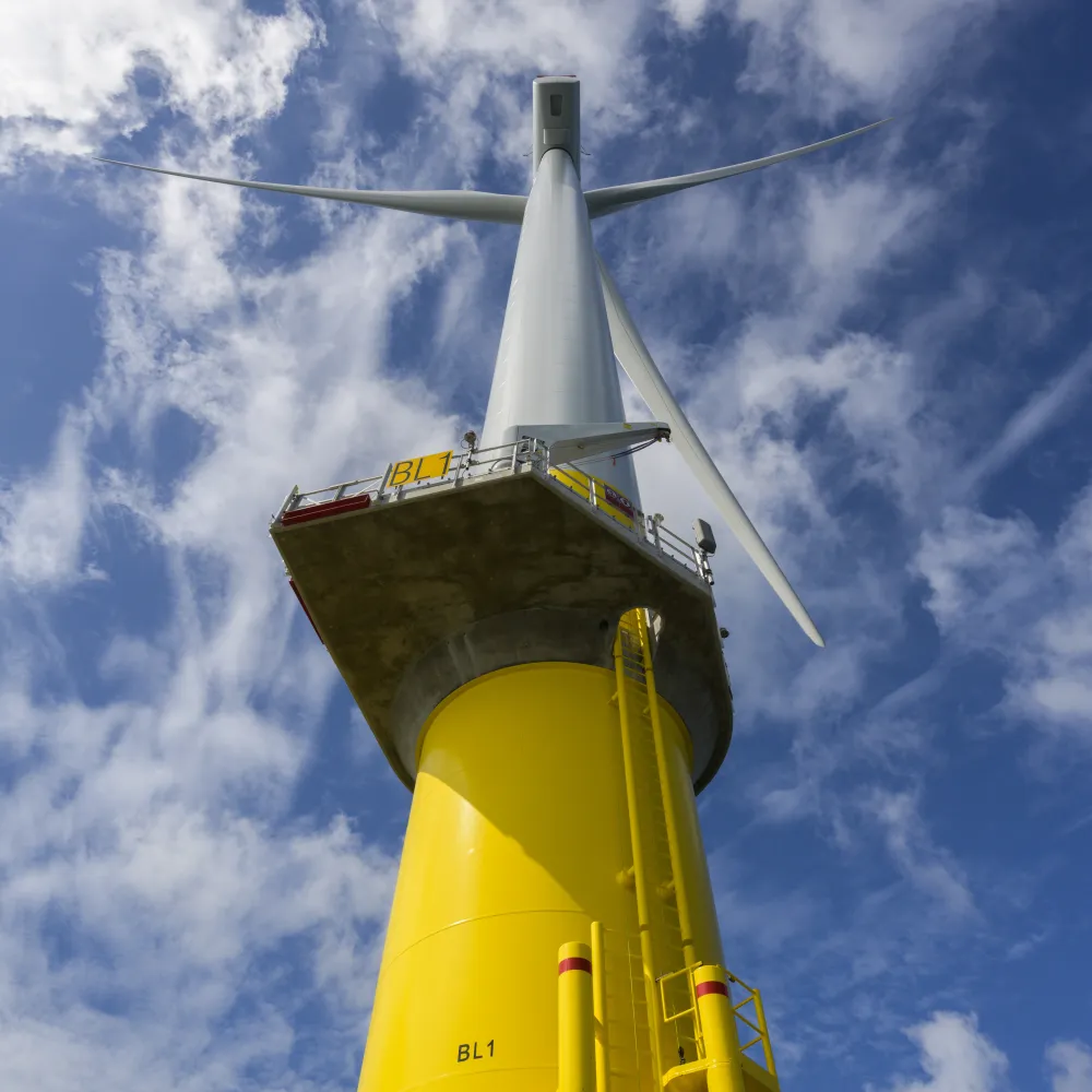 Bouw van een windturbine