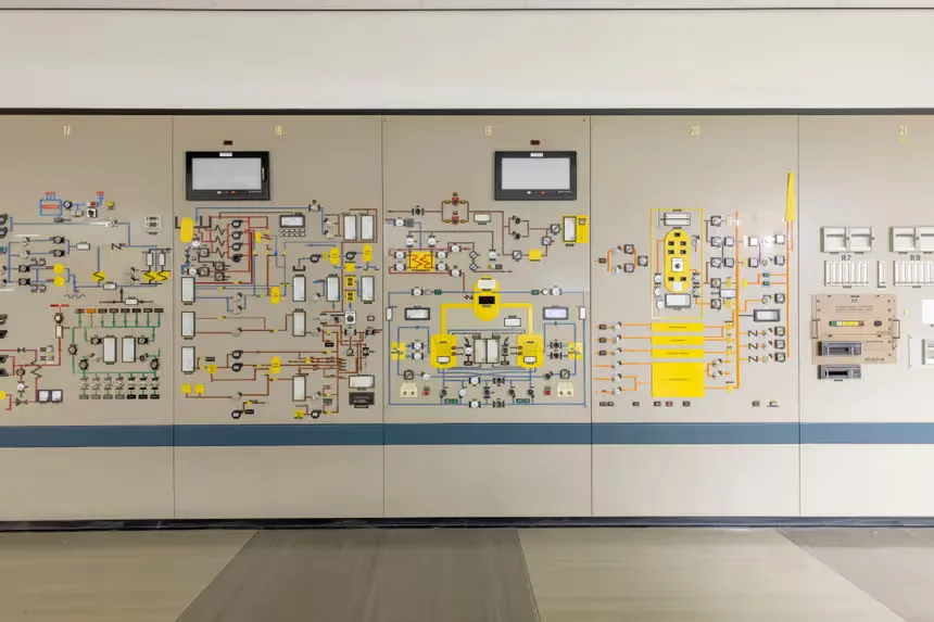 Controlekamer kerncentrale