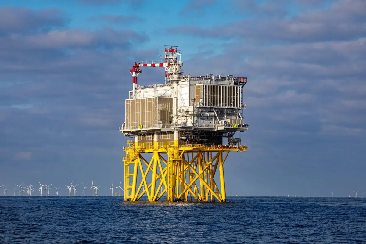 Boorplatform in zee