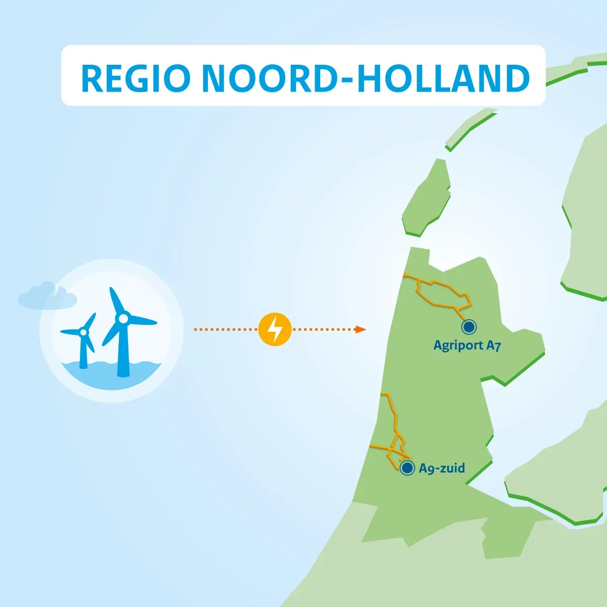 Regiokaart VAWOZ Noord-Holland