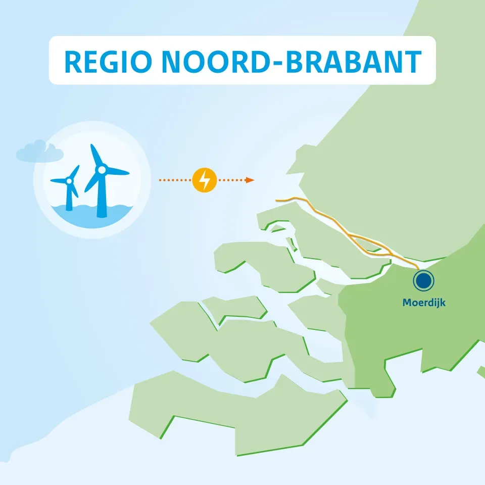 Regiokaart Noord-Brabant